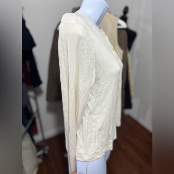 OGL Plantive™ Button-Down Cardigan - Gardenia - Picture 3 of 6